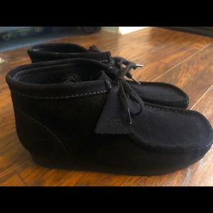 Clark’s Original Black Suede Wallabee Boot